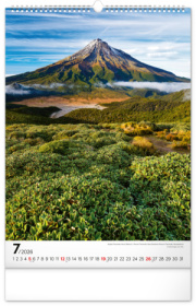 NOTIQUE Nástenný kalendár Hory 2026, 33 x 46 cm