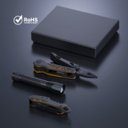 Optima set II: multitool, vreckový nôž a stredná baterka