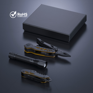 Optima set II: multitool, vreckový nôž a stredná baterka