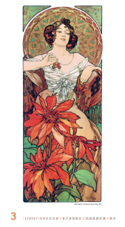 Nástenný kalendár Alfons Mucha 2026