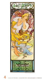 Nástenný kalendár Alfons Mucha 2026