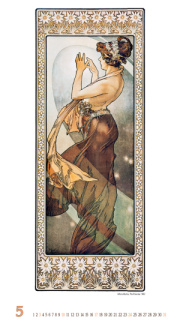 Nástenný kalendár Alfons Mucha 2026