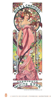 Nástenný kalendár Alfons Mucha 2026