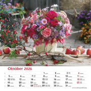 Nástenný kalendár Svet kvetov 2026