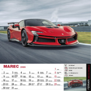 Nástenný kalendár Sports Cars 2026