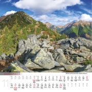 Nástenný kalendár Tatry 2026