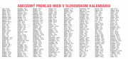 Stolový kalendár Stĺpcový kalendár s veľkými písmenami  2026