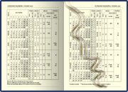 Denný diár A5 FOLK EXTRA modrý 2026