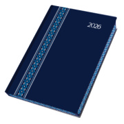 Denný diár A5 FOLK EXTRA modrý 2026