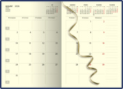 Týždenný diár A5 FALCON modrý 2026