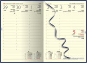 Manager diár A4 MILANO červeno-čierny 2026