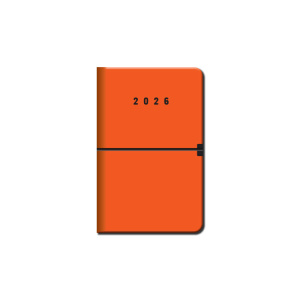 Mini diár A6 CAPRI oranžový 2026