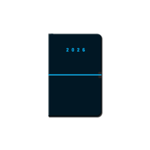 Mini diár A6 CAPRI čierny 2026