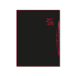 Denný diár A5 SMART red 2026