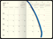 Denný diár A5 ELASTIC blue 2026