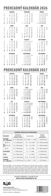 Plánovací kalendár Praktik nástenný modrý 2026