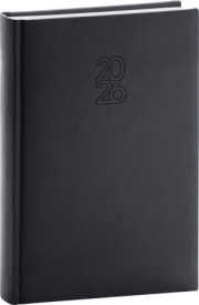 NOTIQUE Denný diár Aprint 2026, čierny, 15 x 21 cm
