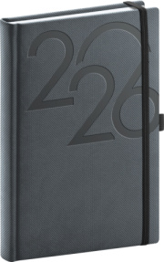 NOTIQUE Denný diár Ajax 2026, čierny, 15 x 21 cm