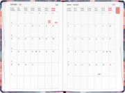 NOTIQUE 18-mesačný diár Petito – Kytica 2025/2026, 11 x 17 cm