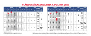 Stolový kalendár Autá 2026