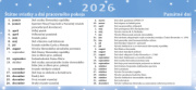 Stolový kalendár Lunárny 2026