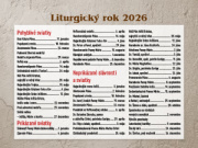 Stolový kalendár Katolícky 2026