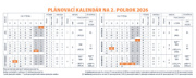 Stolový kalendár Pracovný veľký 2026