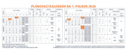 Stolový kalendár Pracovný veľký 2026