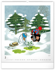 NOTIQUE Nástenný kalendár Krtko 2026, 48 x 56 cm