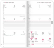 NOTIQUE Vreckový diár Aprint Top 2026, petrolejový, 9 x 15,5 cm