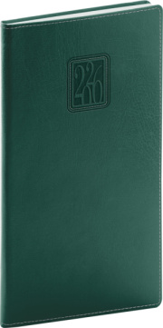 NOTIQUE Vreckový diár Panama 2026, zelený, 9 x 15,5 cm