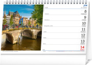 NOTIQUE Stolový kalendár Svet 2026, 23,1 x 14,5 cm