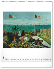 NOTIQUE Nástenný kalendár Claude Monet 2026, 48 x 56 cm