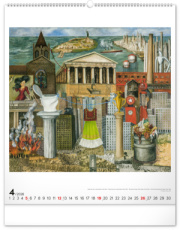 NOTIQUE Nástenný kalendár Frida Kahlo 2026, 48 x 56 cm