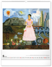 NOTIQUE Nástenný kalendár Frida Kahlo 2026, 48 x 56 cm