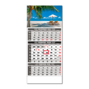 Plánovací kalendár ŠTANDARD 3M sivý 2026  Obrázok F