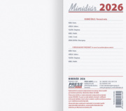 Minidiár týždenný 2026 - čierny