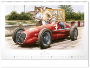 NOTIQUE Nástenný kalendár Oldtimers – Václav Zapadlík 2026, 64 x 42 cm