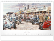 NOTIQUE Nástenný kalendár Oldtimers – Václav Zapadlík 2026, 64 x 42 cm