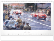 NOTIQUE Nástenný kalendár Oldtimers – Václav Zapadlík 2026, 64 x 42 cm