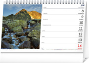 NOTIQUE Stolový kalendár Slovenská krajina 2026, 23,1 x 14,5 cm