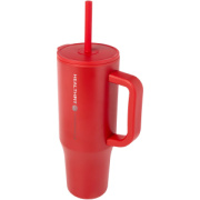 Termohrnček Brady s objemom 900 ml, certifikátom RCS a silikónovou slamkou