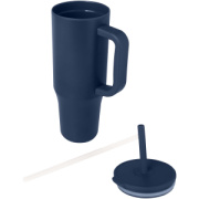 Termohrnček Brady s objemom 900 ml, certifikátom RCS a silikónovou slamkou
