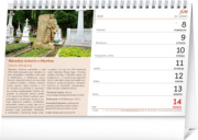 NOTIQUE Stolový kalendár Tipy na výlety 2026, 23,1 x 14,5 cm