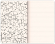 NOTIQUE Maľovankový notes, linajkovaný, 13 x 21 cm