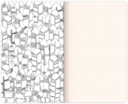 NOTIQUE Maľovankový notes, maľuj fixami, linajkovaný, 13 x 21 cm