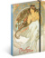 NOTIQUE Notes Alfons Mucha – Hudba, linajkovaný, 13 x 21 cm, farba - farebný