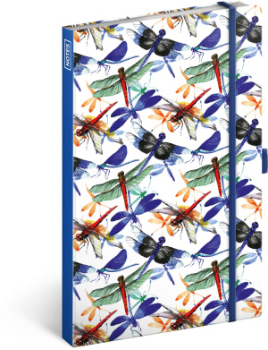 NOTIQUE Notes Vážky, linajkovaný, 13 x 21 cm