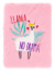 BAAGL Notes plyšový Lama, farba - ružová