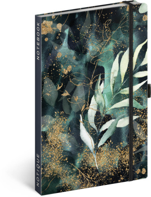 NOTIQUE Notes Eukalyptus, linajkovaný, 13 x 21 cm